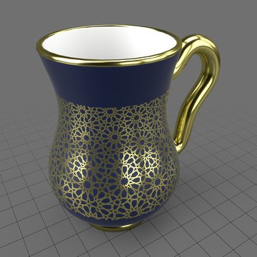 Turkish porcelain mug