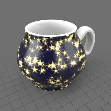 Star patterned mug