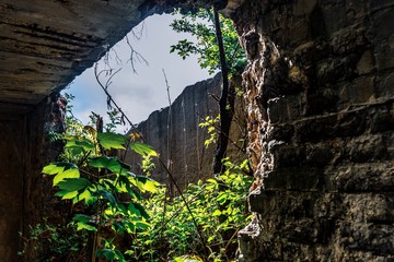 Hole in the bunker