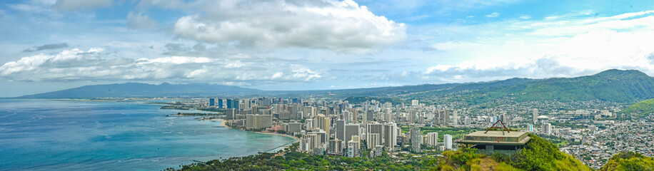 Naklejka premium Panorama of Hawaii