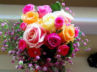 Blumen Strauß Rosen 