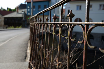 fence with barbed wire