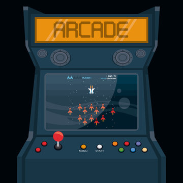 Retro Videogame  Arcade Machine Card