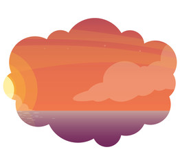 sky sunset beautiful scene