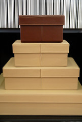 stacked decorative boxes