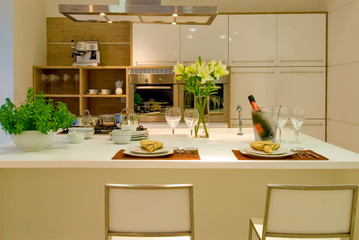 interior of modern kitchen