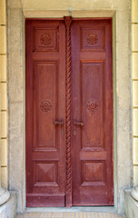 old wooden door