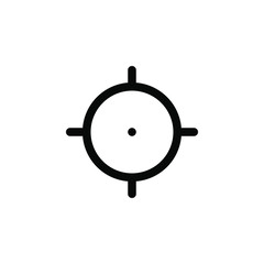 Crosshair vector border icon. This icon use for admin panels, website, interfaces, mobile apps 