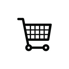 Shopping Cart vector border icon. This icon use for admin panels, website, interfaces, mobile apps