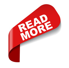 red vector banner read more