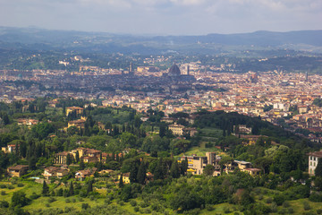 Fototapeta na wymiar Panorama Blick auf Florenz ,Stadt der Medici