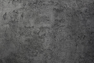 Background texture painted black concrete wall