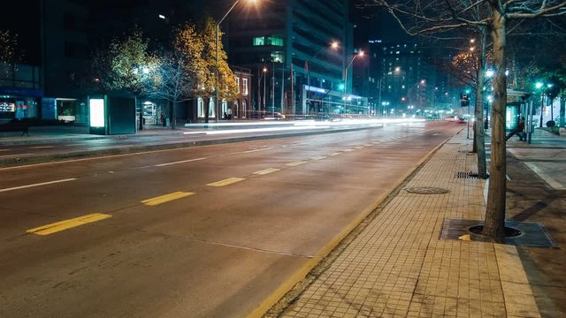 Avenue at Night, Timelapse