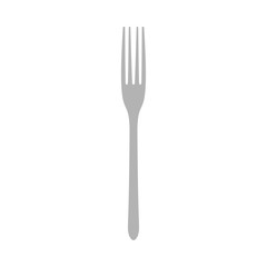 Fork equipment dishware tool vector object icon isolated food. Restaurant silverware top view