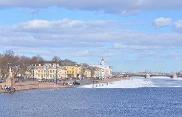 University Embankment in St.Petersburg.