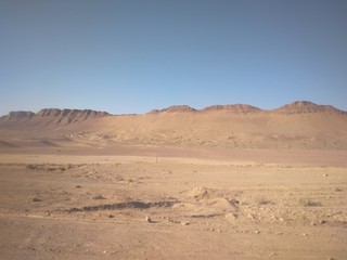 Fototapeta na wymiar desert view in Central Iran, Dast e Kavir desert
