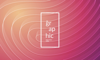 Wavy geometric background. Trendy gradient shapes composition. Eps10 vector.