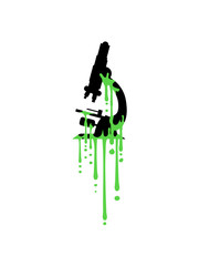 tropfen schleim mikroskop clipart logo wissenschaftler forscher forschen linse vergrößerung zoom beobachten lernen schule studieren schüler wissen aufdecken biologe chemie vergrößerungsglas design