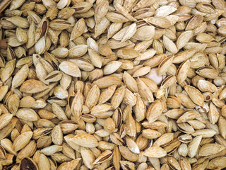Untreated whole almond, almond nuts in shell.