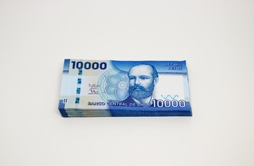Chilean peso bills - background