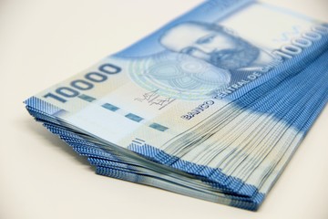 Chilean peso bills - background