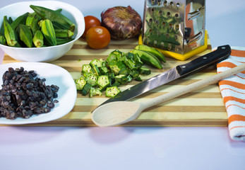 Ugu, Ewedu Okro, Iru and other Nigeria vegetables