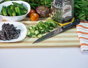 Ugu, Ewedu Okro, Iru and other Nigeria vegetables
