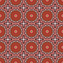 abstract floral indian red, black and sienna color pattern. seamless decorative backdrop for banner, cards, poster or creative fasion design