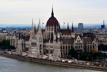 Fototapeta na wymiar Budapest's Houses of Parliament, Hungary