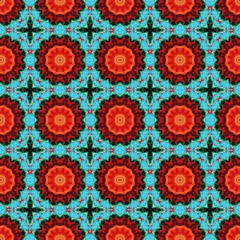 seamless wallpaper pattern with dark slate gray, old mauve and medium turquoise colors. can be used for cards, posters, banner or texture fasion design
