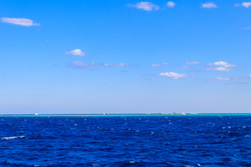 Obraz premium View of the Red sea in Hurghada, Egypt