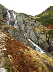 Wielka Siklawa  waterfall at Roztoka river near Zakopane. Poland