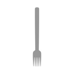 Fork equipment dishware tool vector object icon isolated food. Restaurant silverware top view