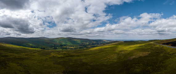 Mountain lakes. Lough Bray in the Wicklow mountain range.