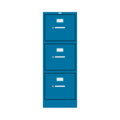 File cabinet vector icon furniture interior management finance catalog library binder. Database metal case office. Datum archive