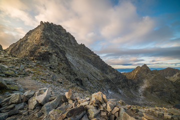 Vysoka Peak at Sunrise in High Tatras, Slovakia