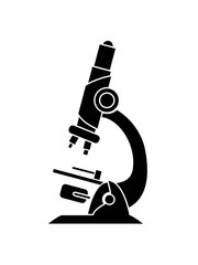 schwarzes mikroskop wissenschaftler forscher forschen linse vergrößerung zoom beobachten lernen schule studieren schüler wissen aufdecken biologe chemie gerät apparat vergrößerungsglas clipart design