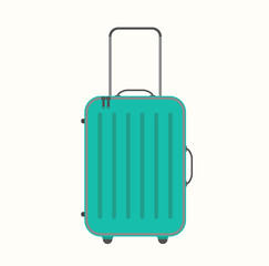 Travel vacations design picture, vector illustration of suitcase, case, bag, briefcase en realistic style. Universal for web and mobile UI and application or web.