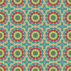 abstract floral tan, light sea green and firebrick color pattern. seamless decorative backdrop for banner, cards, poster or creative fasion design