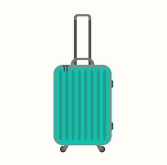 Travel vacations design picture, vector illustration of suitcase, case, bag, briefcase en realistic style. Universal for web and mobile UI and application or web.