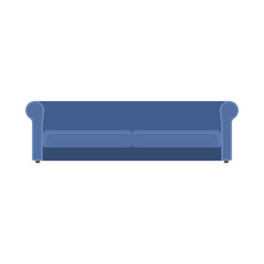 Couch sofa illustration furniture vector icon. Interior home living room style. Relax flat cozy seat. Fashion settee graphic divan