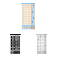 Vector design of high and rise icon. Collection of high and house vector icon for stock.