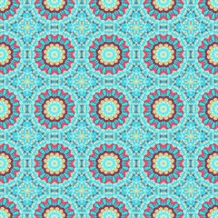 seamless wallpaper pattern with sky blue, mulberry  and light sea green colors. can be used for cards, posters, banner or texture fasion design