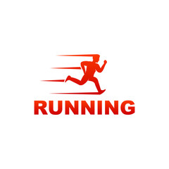 Running Logo Template Design Vector, Emblem, Design Concept, Creative Symbol, Icon