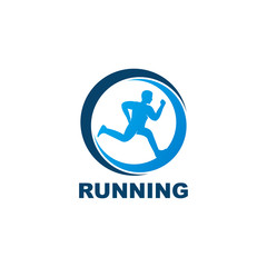 Running Logo Template Design Vector, Emblem, Design Concept, Creative Symbol, Icon