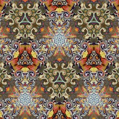 Fantasy style pastel colors pattern background. Watercolor and oil graphic imitation elements. Surreal design. Creative print and decor template. 