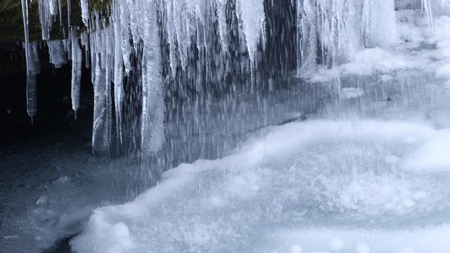 Changing Season Medium Shot Melting Ice, Warming Climate Concept.