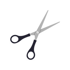 Scissors icon isolated on white background. Flat icon illustration. Barber sign symbol for perfect website and UI design