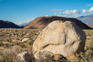 desert landscape in Eastern Sierra Nevada Alabama Hills of California, USA