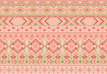 Boho pattern tribal ethnic motifs geometric seamless vector background. Fashionable indonesian tribal motifs clothing fabric textile print traditional design with triangle and rhombus shapes.